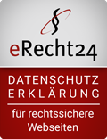 e-Recht24 Siegel Datenschutz für rechtssichere Webseiten